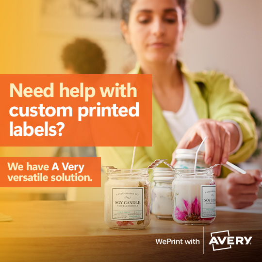 Need help with custom printed labels? We have A Very versatile solution.