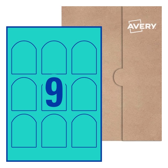 Arched Labels - 57.2 x 77mm Arched, Avery® Blank Labels 57x77-A