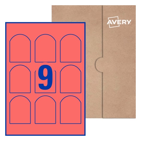 Arched Labels - 57.2 x 77mm Arched, Avery® Blank Labels 57x77-A