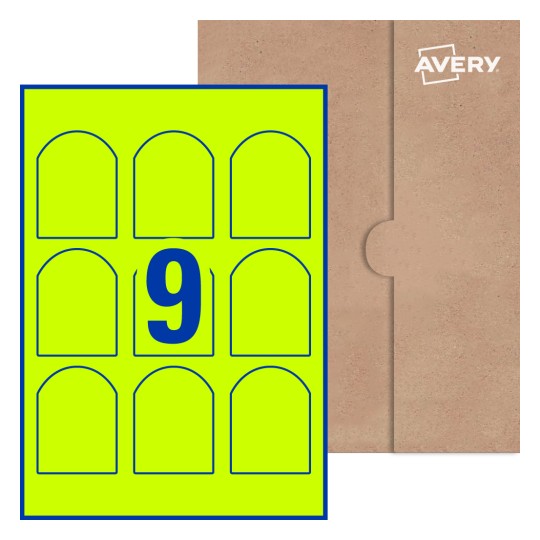 Arched Labels - 57.2 x 77mm Arched, Avery® Blank Labels 57x77-A