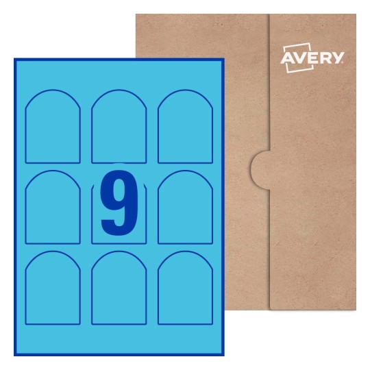 Arched Labels - 57.2 x 77mm Arched, Avery® Blank Labels 57x77-A