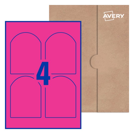 Arched Labels - 89 x 120.7mm Arched, Avery® Blank Labels 89x120-A
