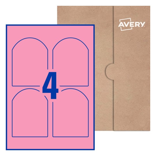 Arched Labels - 89 x 120.7mm Arched, Avery® Blank Labels 89x120-A
