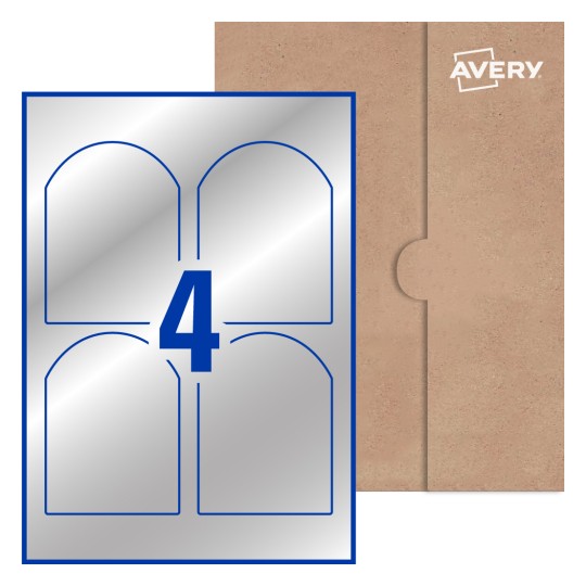 Arched Labels - 89 x 120.7mm Arched, Avery® Blank Labels 89x120-A