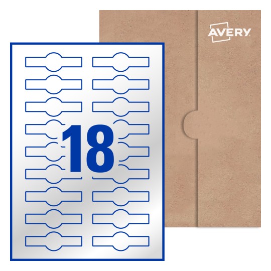 Band Shaped Labels - 76.2 x 25.4mm Band Shaped, Avery® Blank Labels 76x25-BND