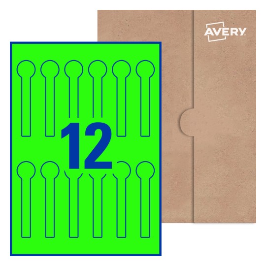 Lid Seal Labels - 25 x 105mm Lid Seal, Avery® Blank Labels 25x105.12-LID