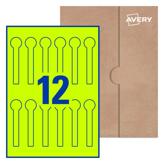 Lid Seal Labels - 25 x 105mm Lid Seal, Avery® Blank Labels 25x105.12-LID