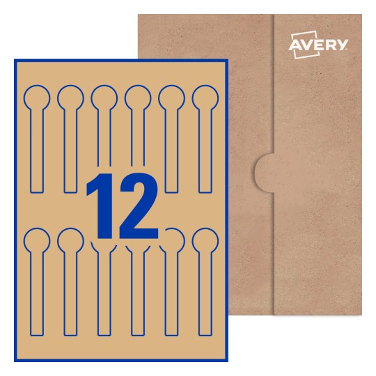 Lid Seal Labels - 25 x 105mm Lid Seal, Avery® Blank Labels 25x105.12-LID