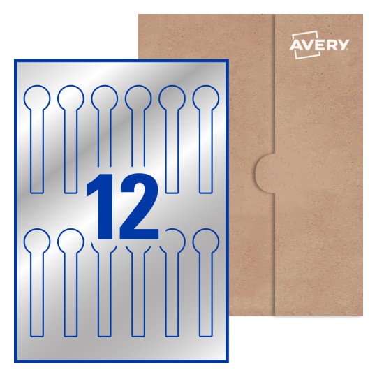 Lid Seal Labels - 25 x 105mm Lid Seal, Avery® Blank Labels 25x105.12-LID