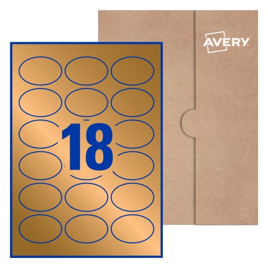 Oval Labels - 62 x 41mm Oval, Avery® Blank Labels 62x41-O
