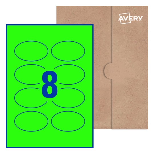 Oval Labels - 84.7 x 50.8mm Oval, Avery® Blank Labels 84x50-O