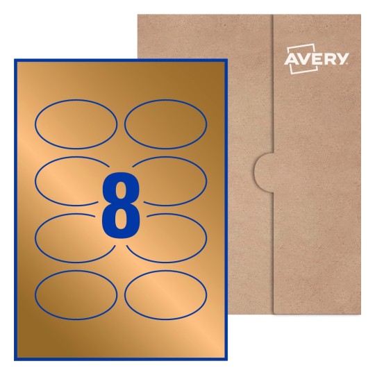 Oval Labels - 84.7 x 50.8mm Oval, Avery® Blank Labels 84x50-O