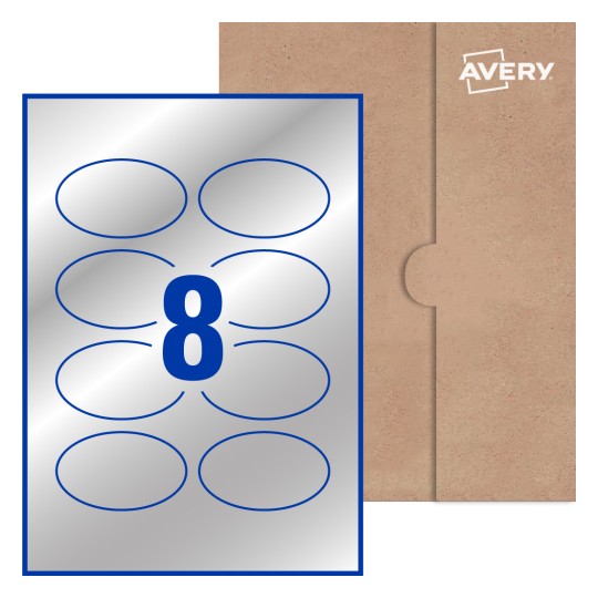 Oval Labels - 84.7 x 50.8mm Oval, Avery® Blank Labels 84x50-O