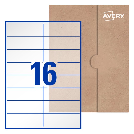Rectangle Labels - 105 x 37mm Rectangle, Avery® Blank Labels 105x37-R