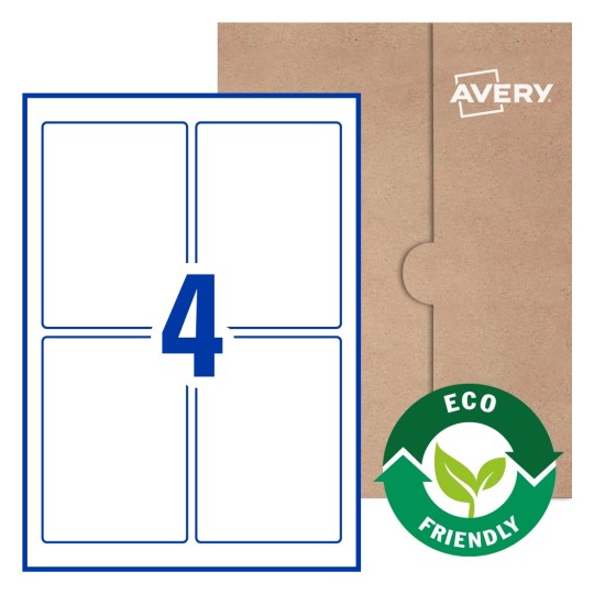 Rectangle Labels - 135 x 95mm Rectangle, Avery® Blank Labels 135x95-R