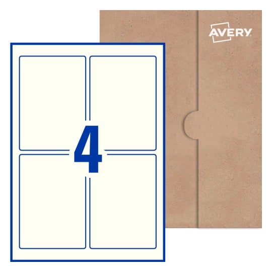 Rectangle Labels - 135 x 95mm Rectangle, Avery® Blank Labels 135x95-R