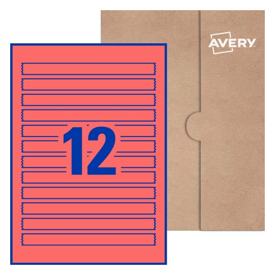 Rectangle Labels - 190 x 16mm Rectangle, Avery® Blank Labels 190x16-R
