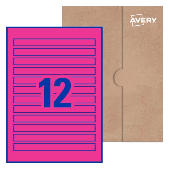 Rectangle Labels - 190 x 16mm Rectangle, Avery® Blank Labels 190x16-R