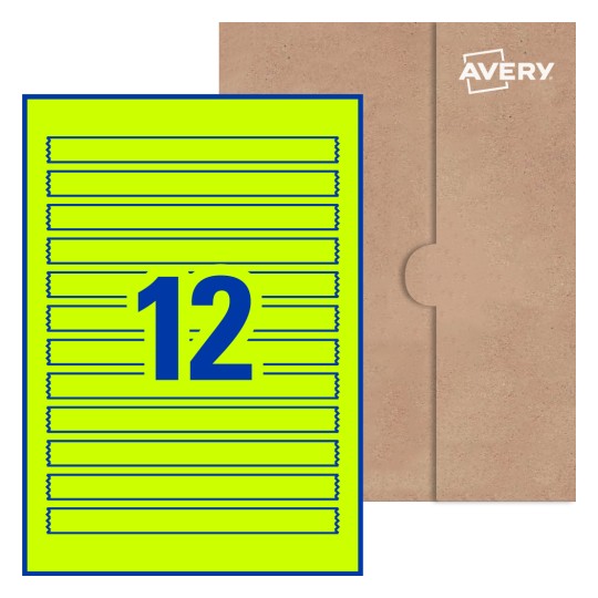 Rectangle Labels - 190 x 16mm Rectangle, Avery® Blank Labels 190x16-R