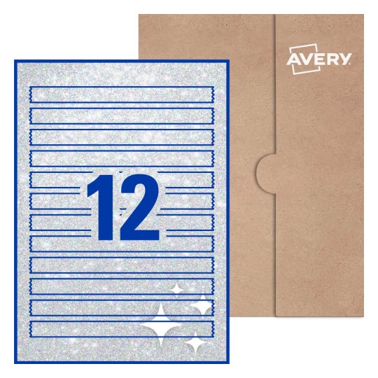 Rectangle Labels - 190 x 16mm Rectangle, Avery® Blank Labels 190x16-R
