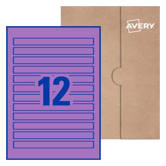 Rectangle Labels - 190 x 16mm Rectangle, Avery® Blank Labels 190x16-R