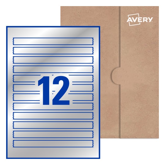 Rectangle Labels - 190 x 16mm Rectangle, Avery® Blank Labels 190x16-R