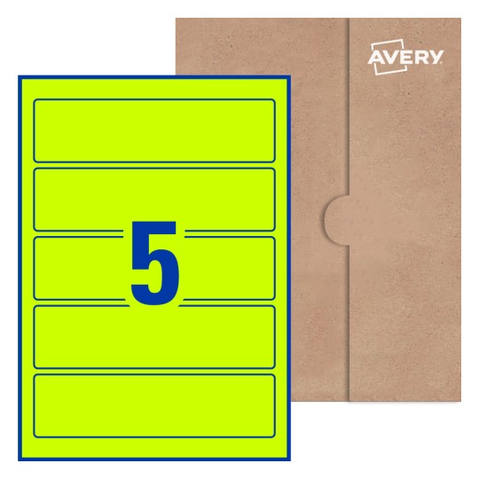 Rectangle Labels - 196 x 51mm Rectangle, Avery® Blank Labels 196x51-R