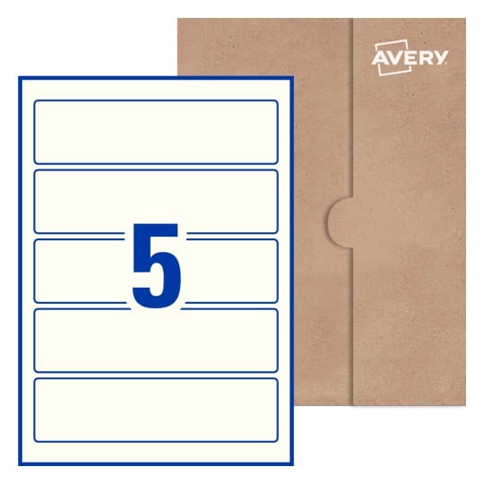 Rectangle Labels - 196 x 51mm Rectangle, Avery® Blank Labels 196x51-R