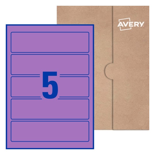 Rectangle Labels - 196 x 51mm Rectangle, Avery® Blank Labels 196x51-R