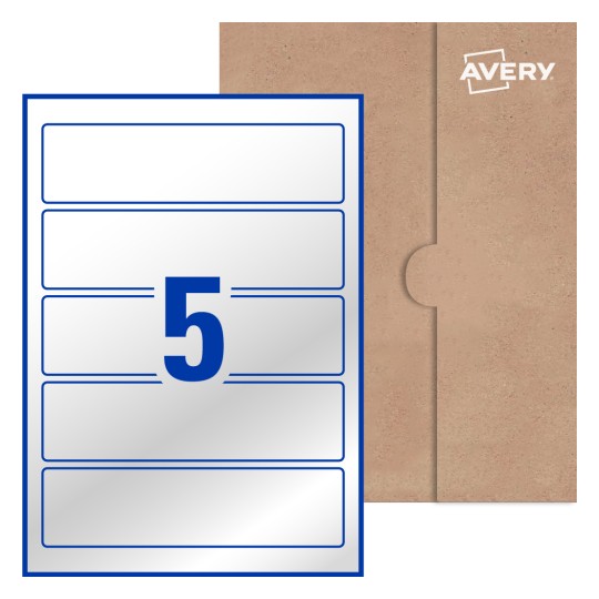 Rectangle Labels - 196 x 51mm Rectangle, Avery® Blank Labels 196x51-R