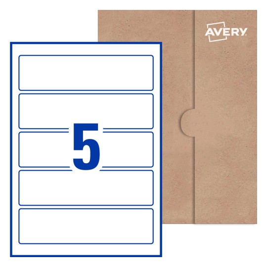 Rectangle Labels - 196 x 51mm Rectangle, Avery® Blank Labels 196x51-R