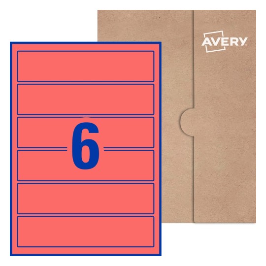Rectangle Labels - 200 x 44.5mm Rectangle, Avery® Blank Labels 200x44-R