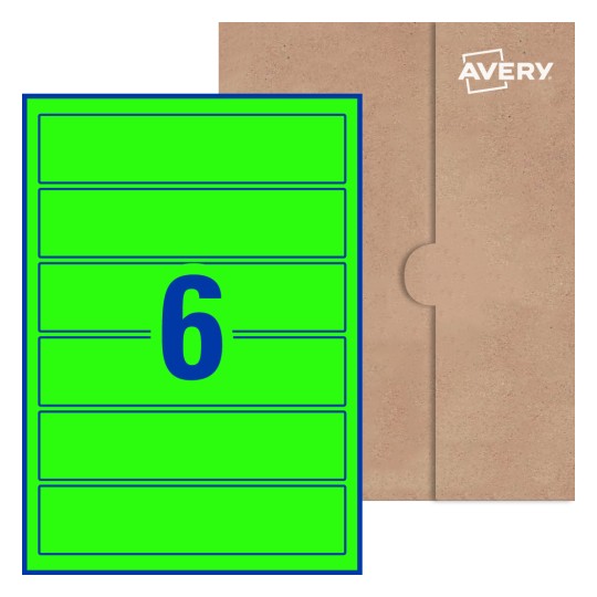Rectangle Labels - 200 x 44.5mm Rectangle, Avery® Blank Labels 200x44-R