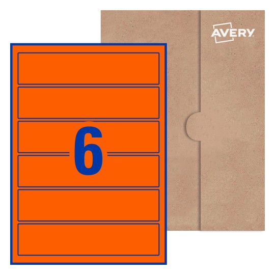 Rectangle Labels - 200 x 44.5mm Rectangle, Avery® Blank Labels 200x44-R
