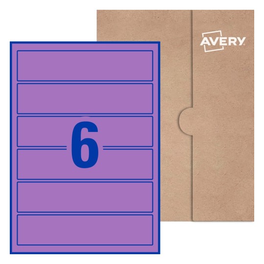 Rectangle Labels - 200 x 44.5mm Rectangle, Avery® Blank Labels 200x44-R