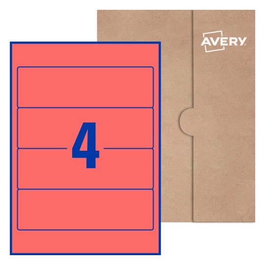 Rectangle Labels - 200 x 60mm Rectangle, Avery® Blank Labels 200x60-R