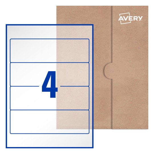 Rectangle Labels - 200 x 60mm Rectangle, Avery® Blank Labels 200x60-R