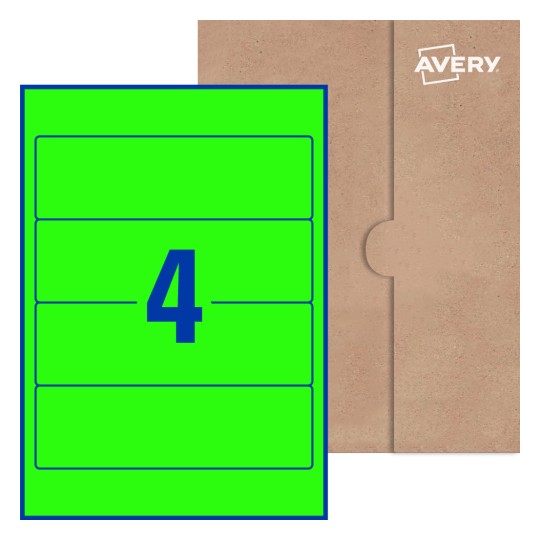 Rectangle Labels - 200 x 60mm Rectangle, Avery® Blank Labels 200x60-R
