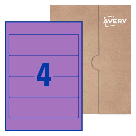 Rectangle Labels - 200 x 60mm Rectangle, Avery® Blank Labels 200x60-R