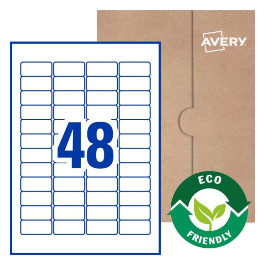Rectangle Labels - 45.7 x 21.2mm Rectangle, Avery® Blank Labels 45x21-R