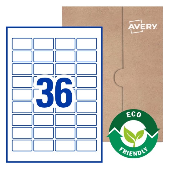 Rectangle Labels - 45.7 x 25.4mm Rectangle, Avery® Blank Labels 45x25-R