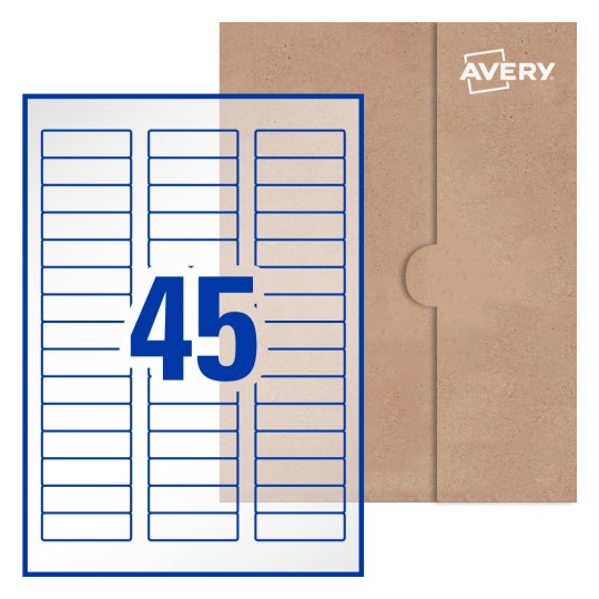 Rectangle Labels - 58 x 17.8mm Rectangle, Avery® Blank Labels 58x17-R