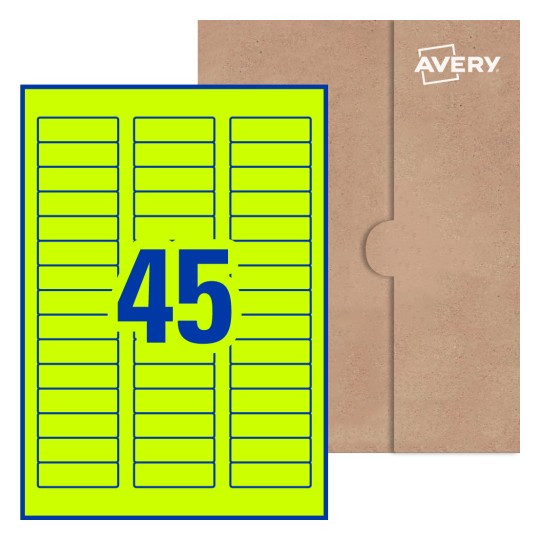 Rectangle Labels - 58 x 17.8mm Rectangle, Avery® Blank Labels 58x17-R