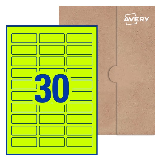 Rectangle Labels - 61 x 22mm Rectangle, Avery® Blank Labels 61x22-R