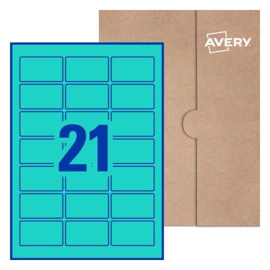 Rectangle Labels - 62 x 35.5mm Rectangle, Avery® Blank Labels 62x35-R