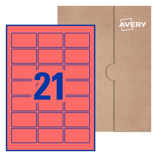 Rectangle Labels - 62 x 35.5mm Rectangle, Avery® Blank Labels 62x35-R