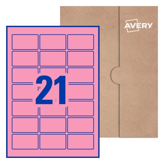 Rectangle Labels - 62 x 35.5mm Rectangle, Avery® Blank Labels 62x35-R