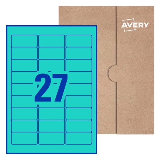 Rectangle Labels - 63.5 x 29.6mm Rectangle, Avery® Blank Labels 63x29-R