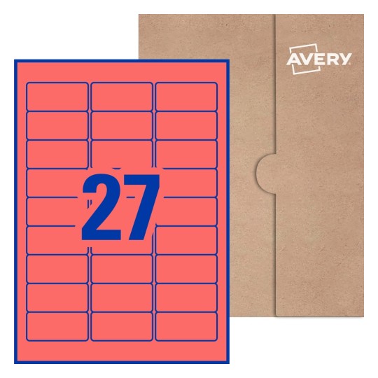 Rectangle Labels - 63.5 x 29.6mm Rectangle, Avery® Blank Labels 63x29-R