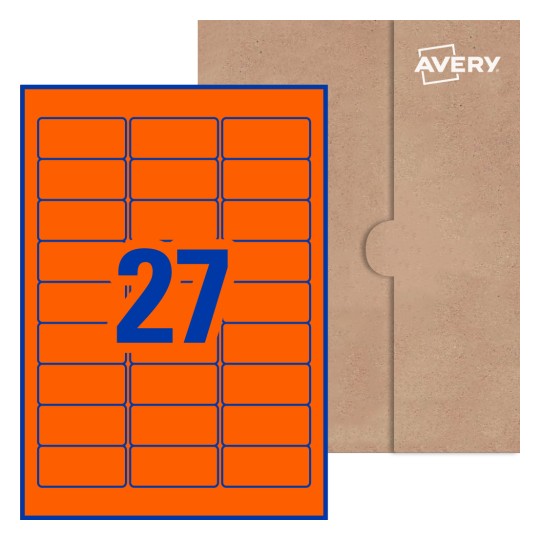Rectangle Labels - 63.5 x 29.6mm Rectangle, Avery® Blank Labels 63x29-R